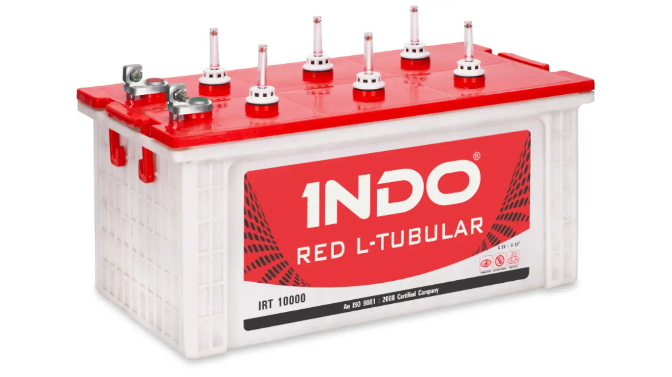 Indo Red L-Tubular inverter battery