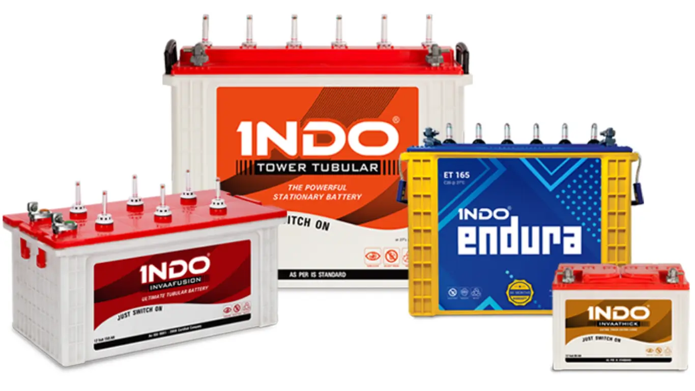 Indo Batteries range of inverter batteries